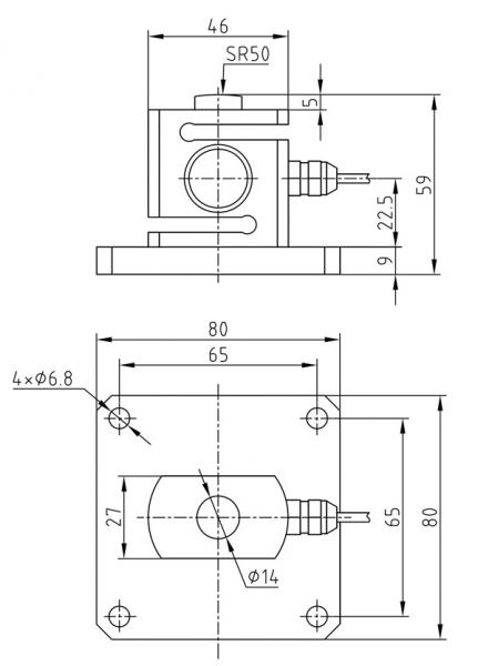 TQ-H1柱式稱重傳感器